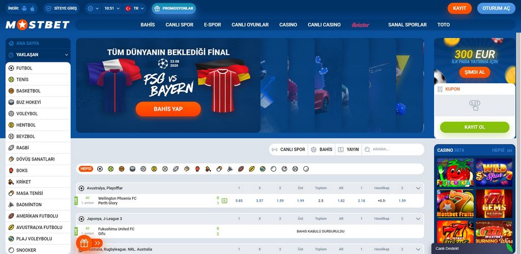Mostbet Bahis İşi